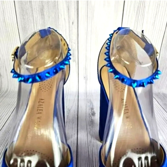 Azalea Wang Blue Platform Heels - Picture 4 of 6